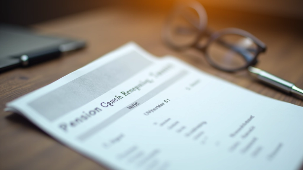 Rentenbescheid zeigt die garantierte lebenslange monatliche Rentenzahlung